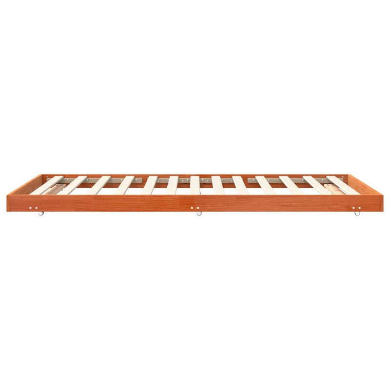 Ramka łóżka Woskowy Brąz 80 x 200 cm Lite drewno sosnowe