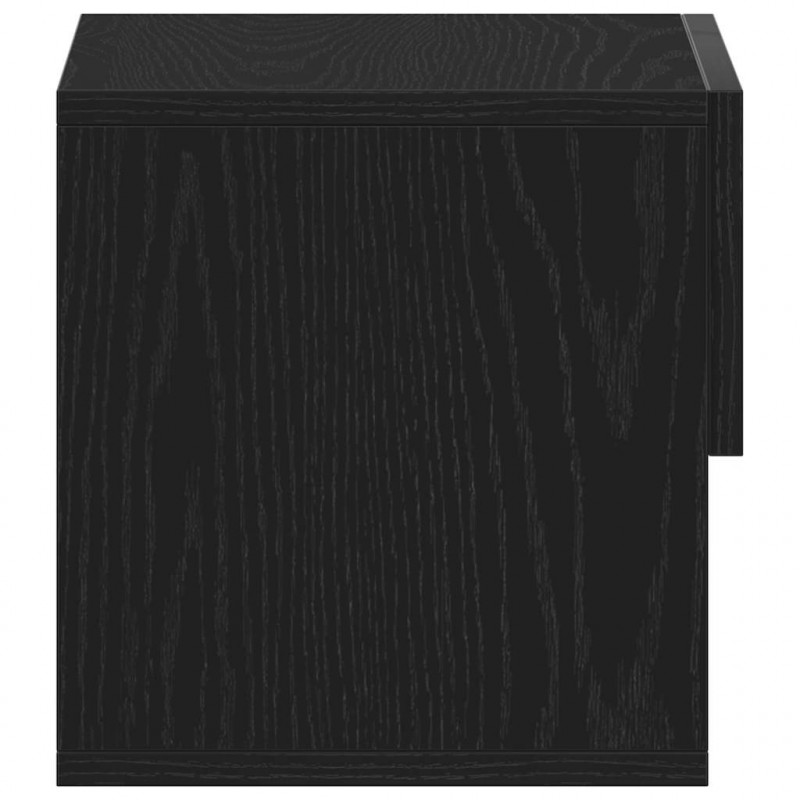 Szafka Nocna z szufladą 2 pcs Czarny Dąb 46 x 30 x 30 cm