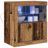Komoda LED Brązowy 60,5 x 37 x 67 cm Materiał drewnopochodny
