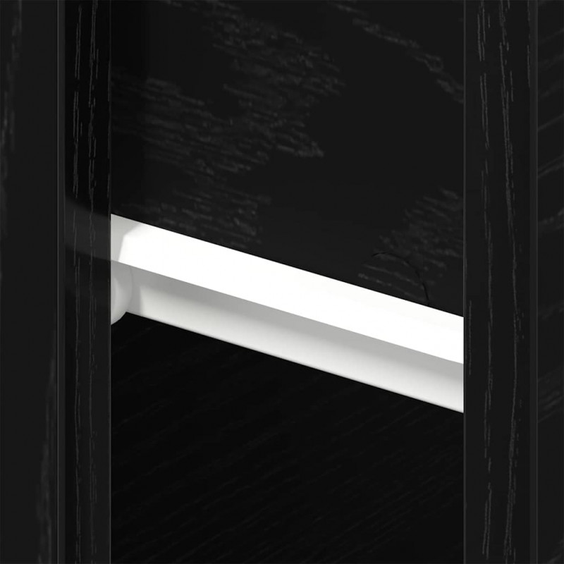 Szafka Nocna z szufladą 2 pcs Czarny Dąb 46 x 30 x 30 cm