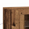 Komoda LED Brązowy 60,5 x 37 x 67 cm Materiał drewnopochodny
