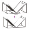 Stojak na drewno opałowe 70x43x34,5 cm Stal walcowana na zimno