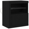 Komoda LED Czarny 60,5 x 37 x 67 cm Materiał drewnopochodny