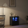 Komoda LED Czarny 60,5 x 37 x 67 cm Materiał drewnopochodny