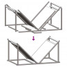 Stojak na drewno opałowe 70x43x34,5 cm Stal walcowana na zimno