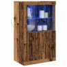 Komoda LED Ze LED Lights Stare drewno 60,5 x 37 x 100 cm