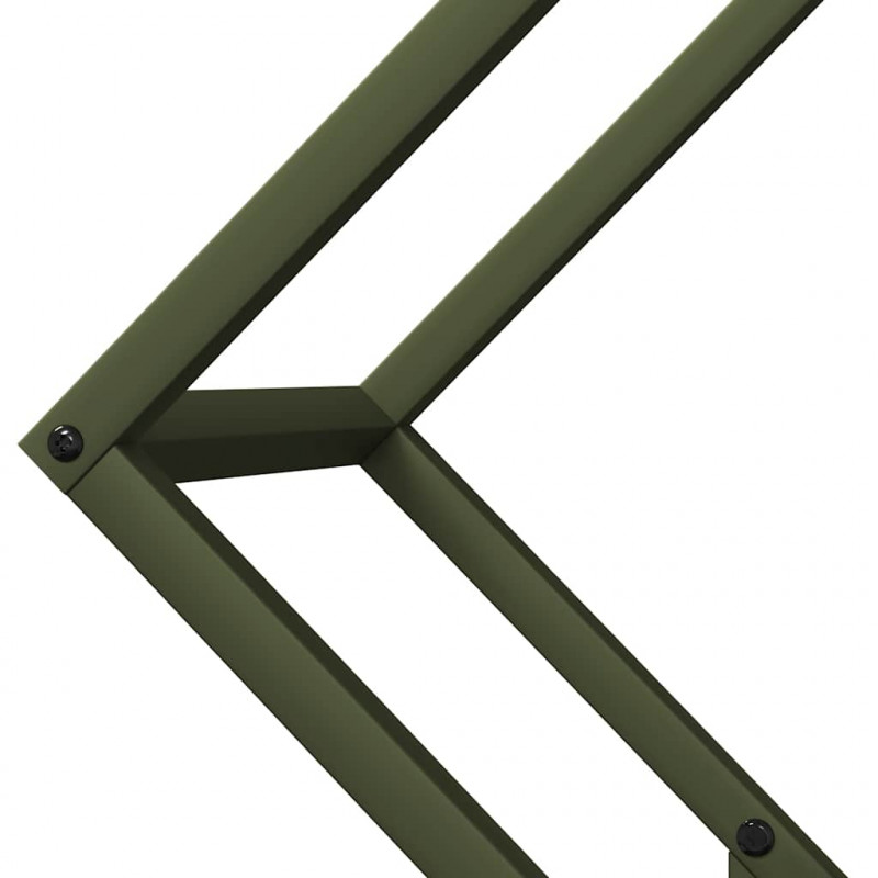 Stojak na drewno opałowe Oliwkowo-zielony 60x25x60 cm