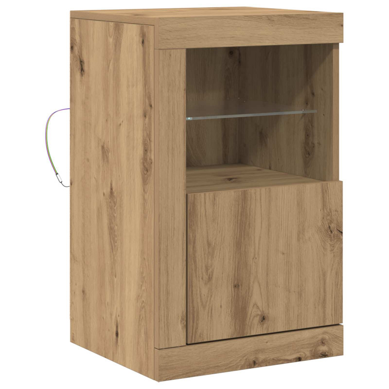 Komoda LED Ze LED Lights Dąb rzemieślniczy 41 x 37 x 67 cm