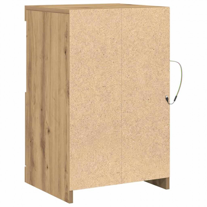 Komoda LED Ze LED Lights Dąb rzemieślniczy 41 x 37 x 67 cm