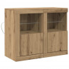 Komoda LED 2 pcs Dąb rzemieślniczy 41 x 37 x 67 cm