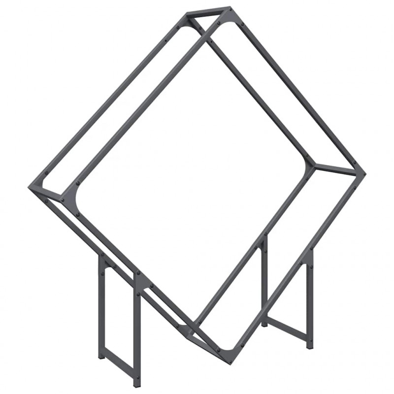 Stojak na drewno opałowe antracyt 100x25x100 cm