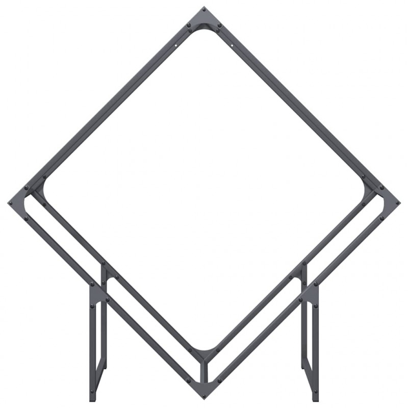 Stojak na drewno opałowe antracyt 100x25x100 cm