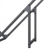 Stojak na drewno opałowe antracyt 100x25x100 cm