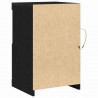 Komoda LED Czarny Dąb 41 x 37 x 67 cm Materiał drewnopochodny