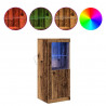 Komoda LED Brązowy 41 x 37 x 100 cm Materiał drewnopochodny