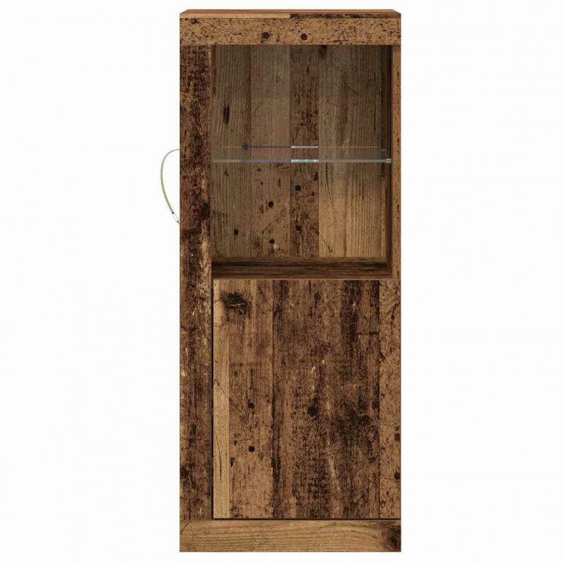 Komoda LED Brązowy 41 x 37 x 100 cm Materiał drewnopochodny