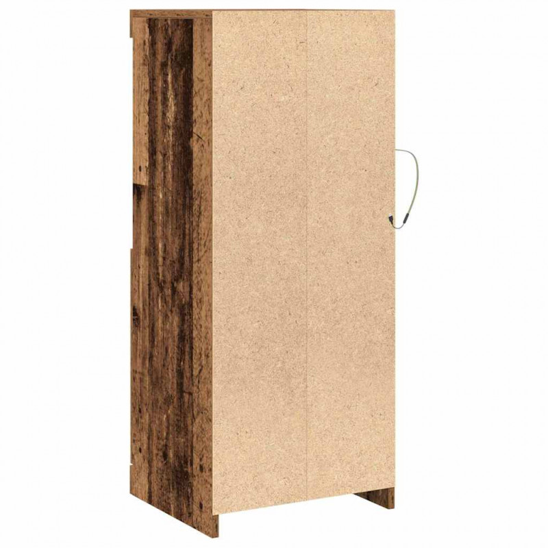 Komoda LED Brązowy 41 x 37 x 100 cm Materiał drewnopochodny
