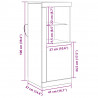 Komoda LED Brązowy 41 x 37 x 100 cm Materiał drewnopochodny