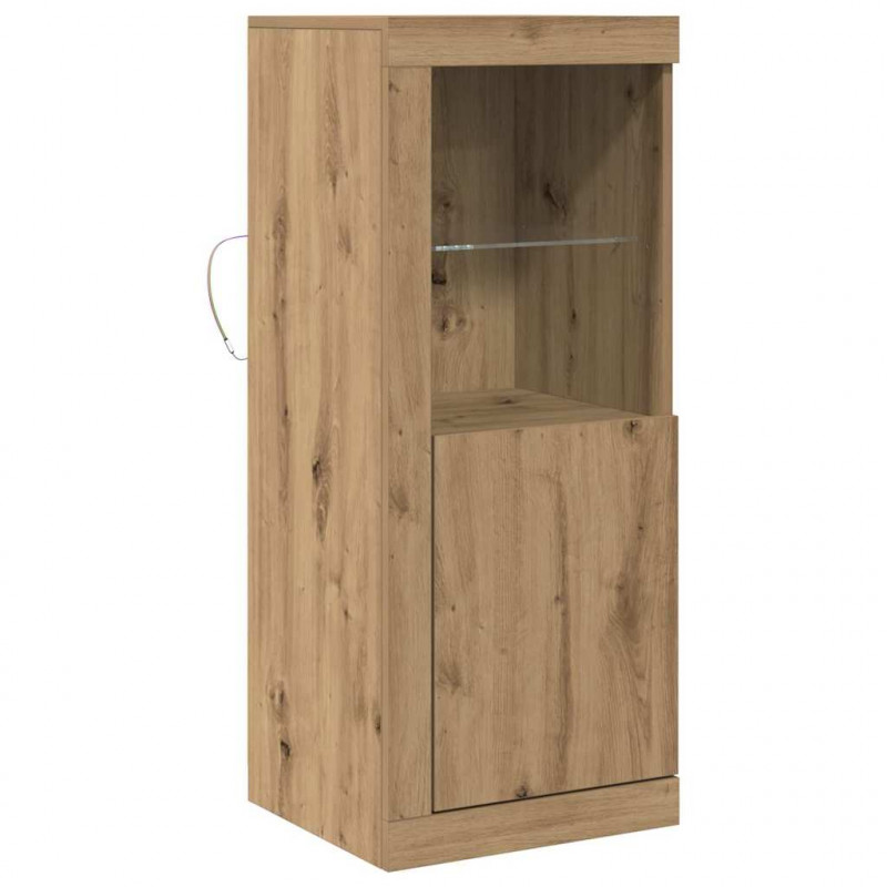 Komoda LED Brązowy 41 x 37 x 100 cm Materiał drewnopochodny