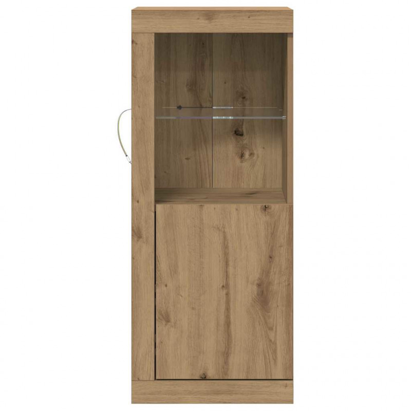 Komoda LED Brązowy 41 x 37 x 100 cm Materiał drewnopochodny