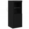 Komoda LED Czarny 41 x 37 x 100 cm Materiał drewnopochodny