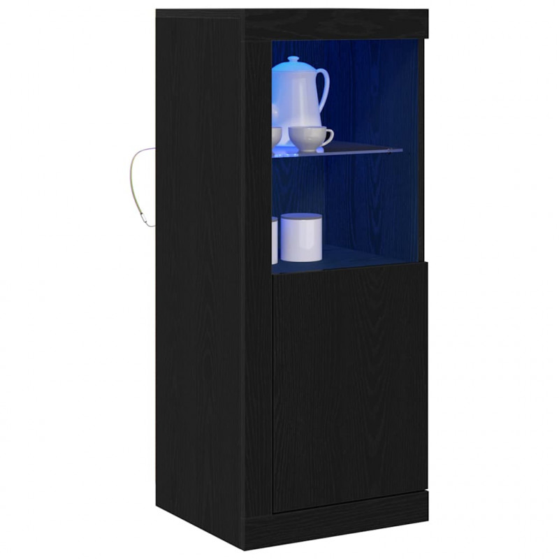 Komoda LED Czarny 41 x 37 x 100 cm Materiał drewnopochodny