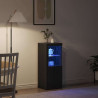 Komoda LED Czarny 41 x 37 x 100 cm Materiał drewnopochodny