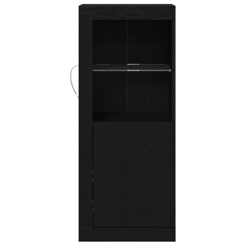 Komoda LED Czarny 41 x 37 x 100 cm Materiał drewnopochodny