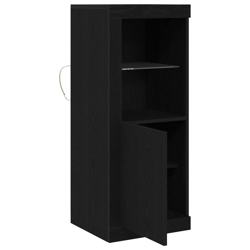 Komoda LED Czarny 41 x 37 x 100 cm Materiał drewnopochodny