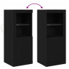 Komoda LED Czarny 41 x 37 x 100 cm Materiał drewnopochodny