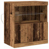 Komoda LED Brązowy 60,5 x 37 x 67 cm Materiał drewnopochodny