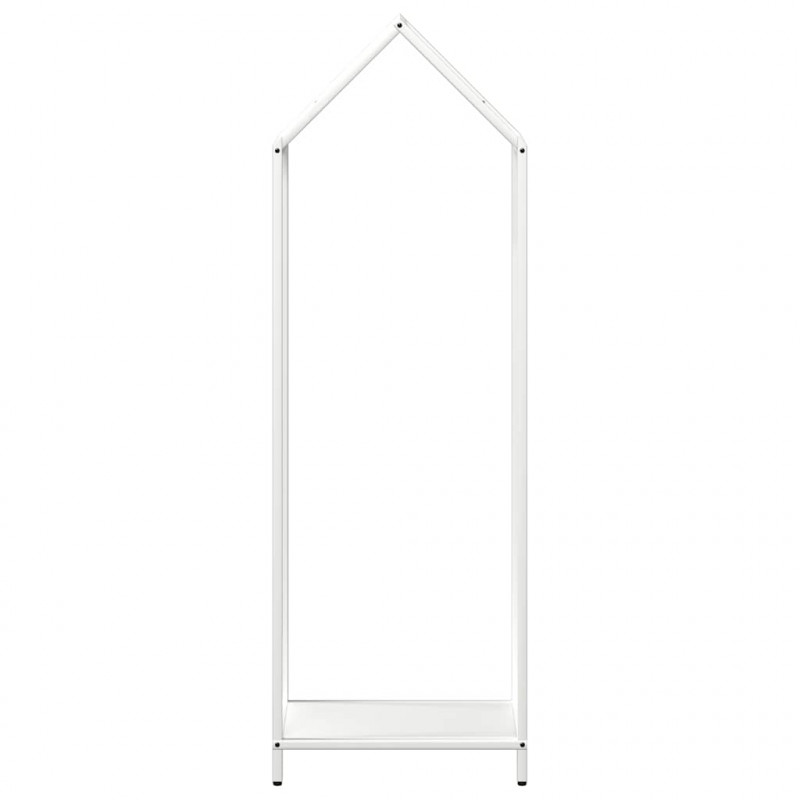 Stojak na drewno opałowe biały 40x25x120 cm