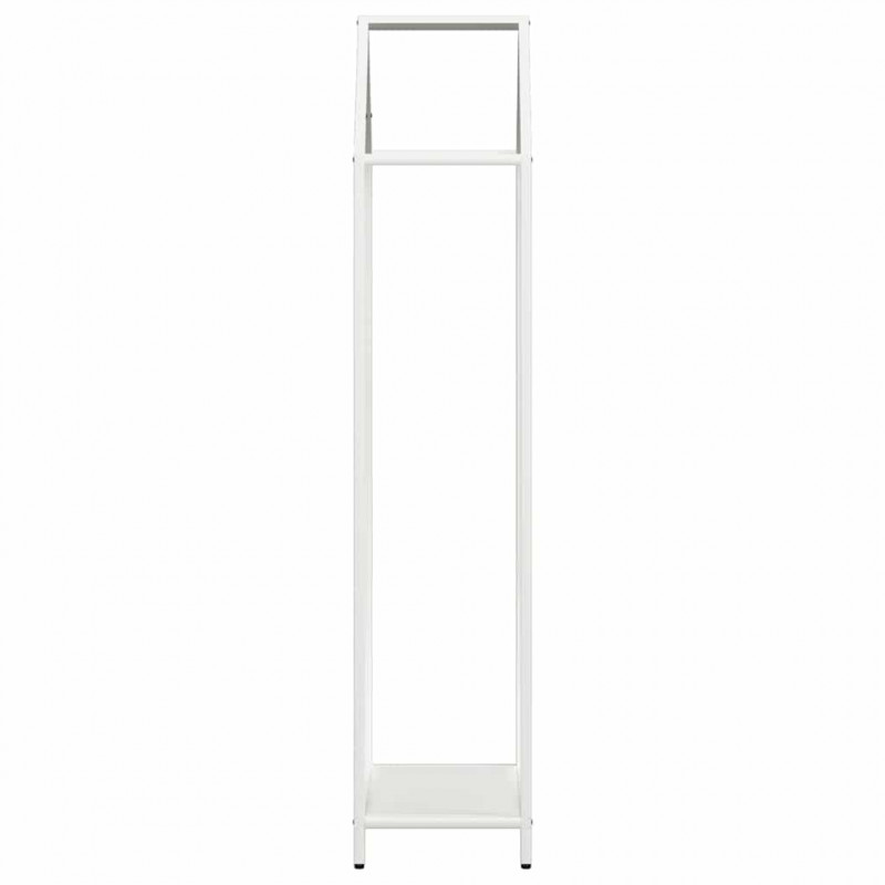 Stojak na drewno opałowe biały 40x25x120 cm