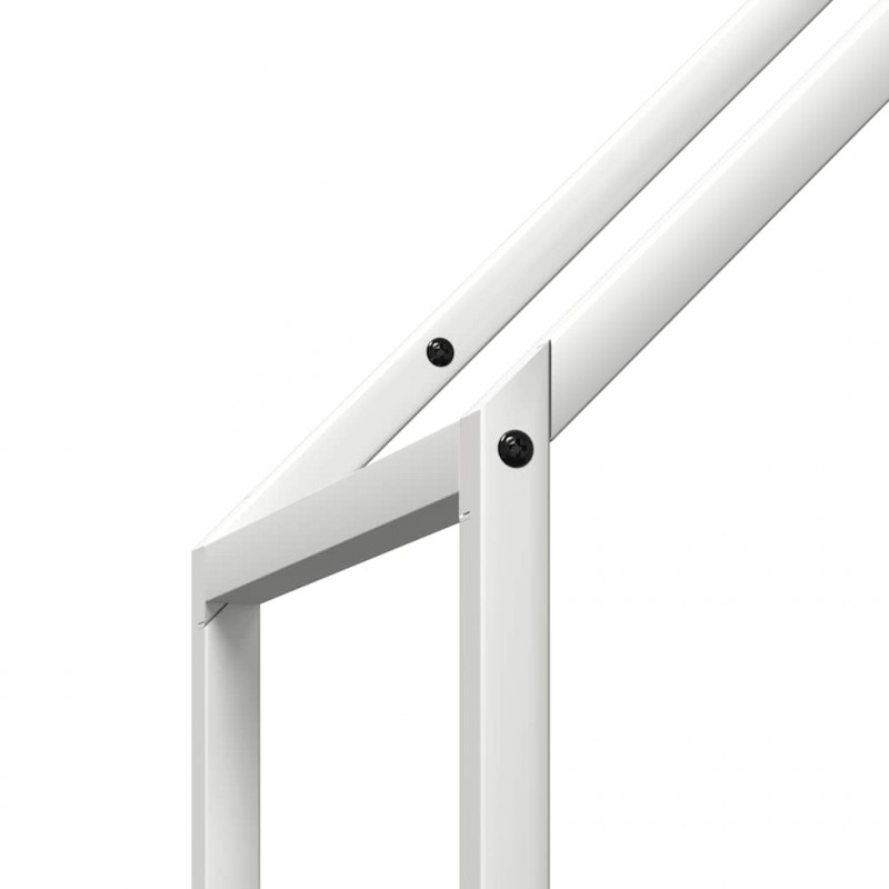 Stojak na drewno opałowe biały 40x25x120 cm