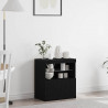 Komoda LED Czarny 60,5 x 37 x 67 cm Materiał drewnopochodny