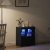 Komoda LED Czarny 60,5 x 37 x 67 cm Materiał drewnopochodny