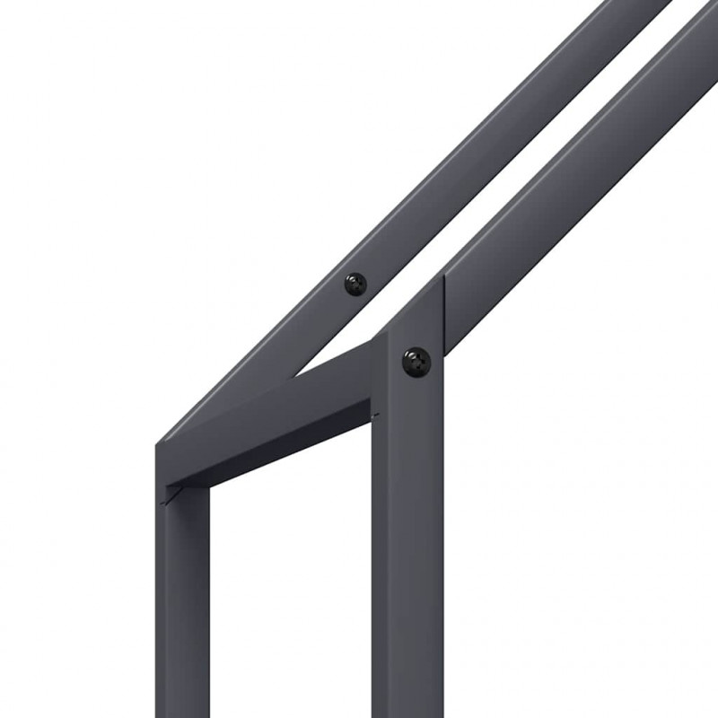 Stojak na drewno opałowe antracyt 40x25x120 cm