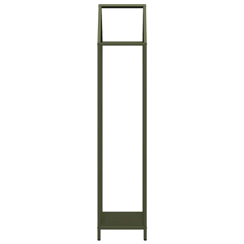 Stojak na drewno opałowe Oliwkowy Zielony 40x25x120 cm