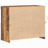 Komoda LED Brązowy 81 x 37 x 66,5 cm Materiał drewnopochodny