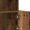 Komoda LED Brązowy 81 x 37 x 66,5 cm Materiał drewnopochodny