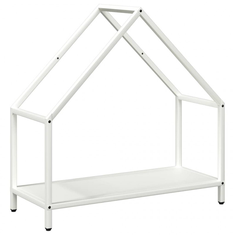 Stojak na drewno opałowe biały 60x25x60 cm