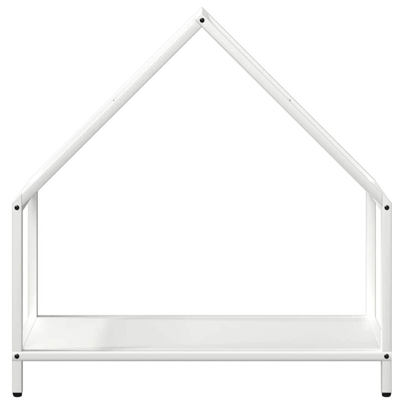 Stojak na drewno opałowe biały 60x25x60 cm