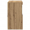 Komoda LED Brązowy 81 x 37 x 66,5 cm Materiał drewnopochodny
