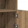 Komoda LED Brązowy 81 x 37 x 66,5 cm Materiał drewnopochodny