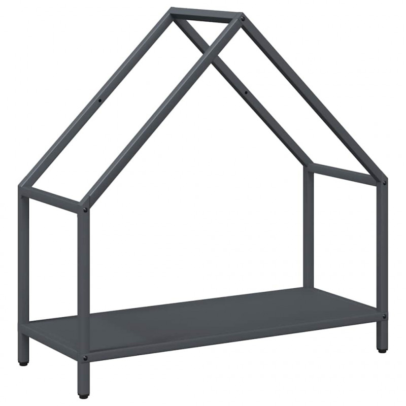 Stojak na drewno opałowe antracyt 60x25x60 cm