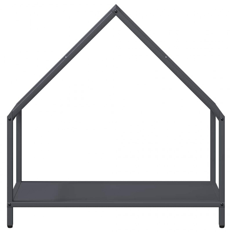Stojak na drewno opałowe antracyt 60x25x60 cm