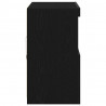 Komoda LED Czarny 81 x 37 x 66,5 cm Materiał drewnopochodny