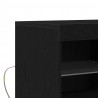 Komoda LED Czarny 81 x 37 x 66,5 cm Materiał drewnopochodny