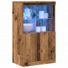 Komoda LED Brązowy 60 x 37 x 100 cm Materiał drewnopochodny