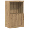 Komoda LED Brązowy 60 x 37 x 100 cm Materiał drewnopochodny